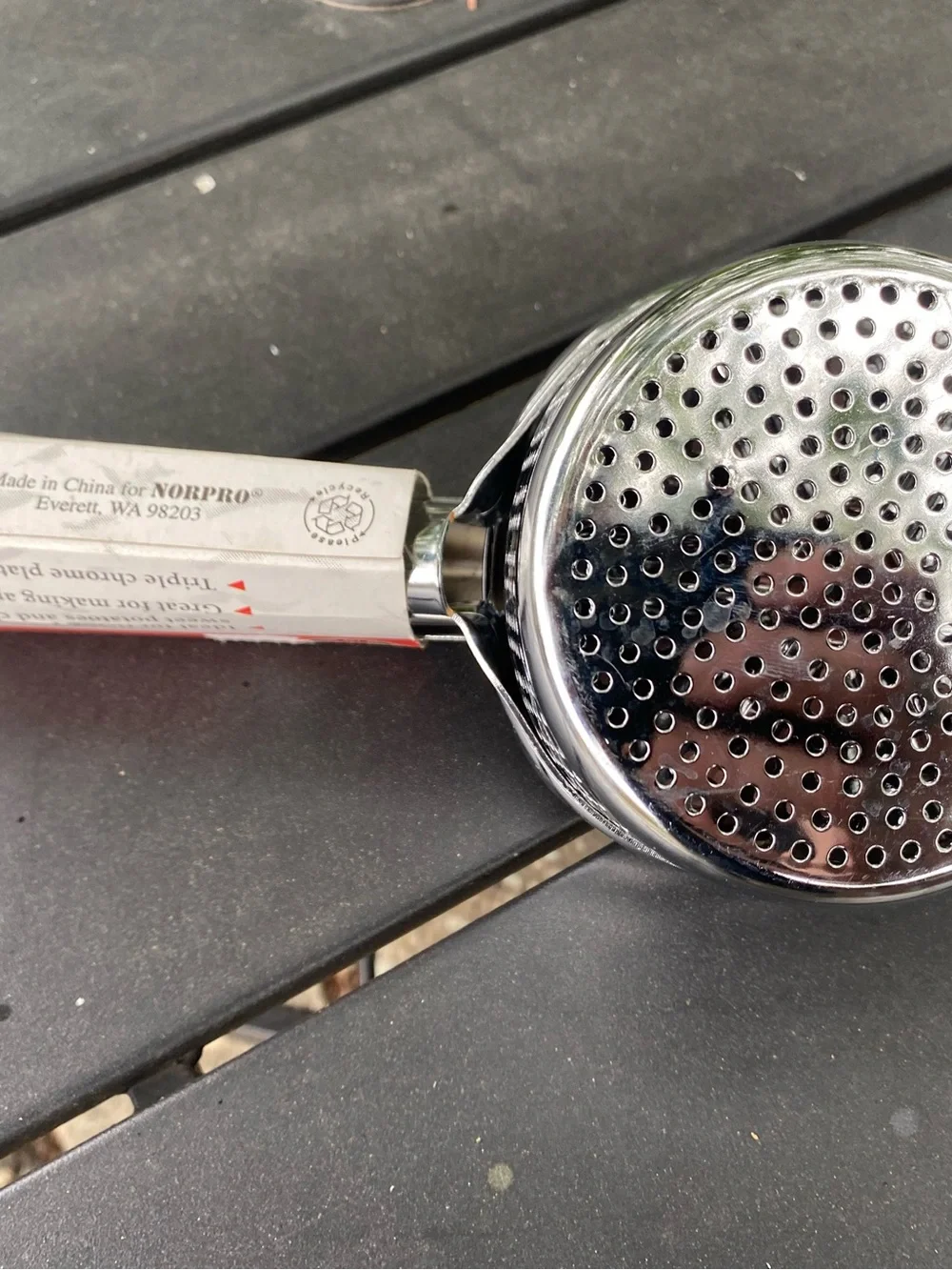 Brand New in Packaging Norpro Potato Ricer/Fruit Press Triple Chrome Plate S.S.